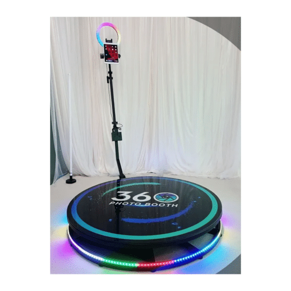 Plataforma giratoria 360 luz Photobooth 100 cm - Imagen 5