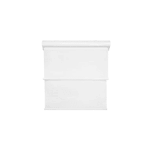 Cortina Blackout doble tela blanca con cenefa